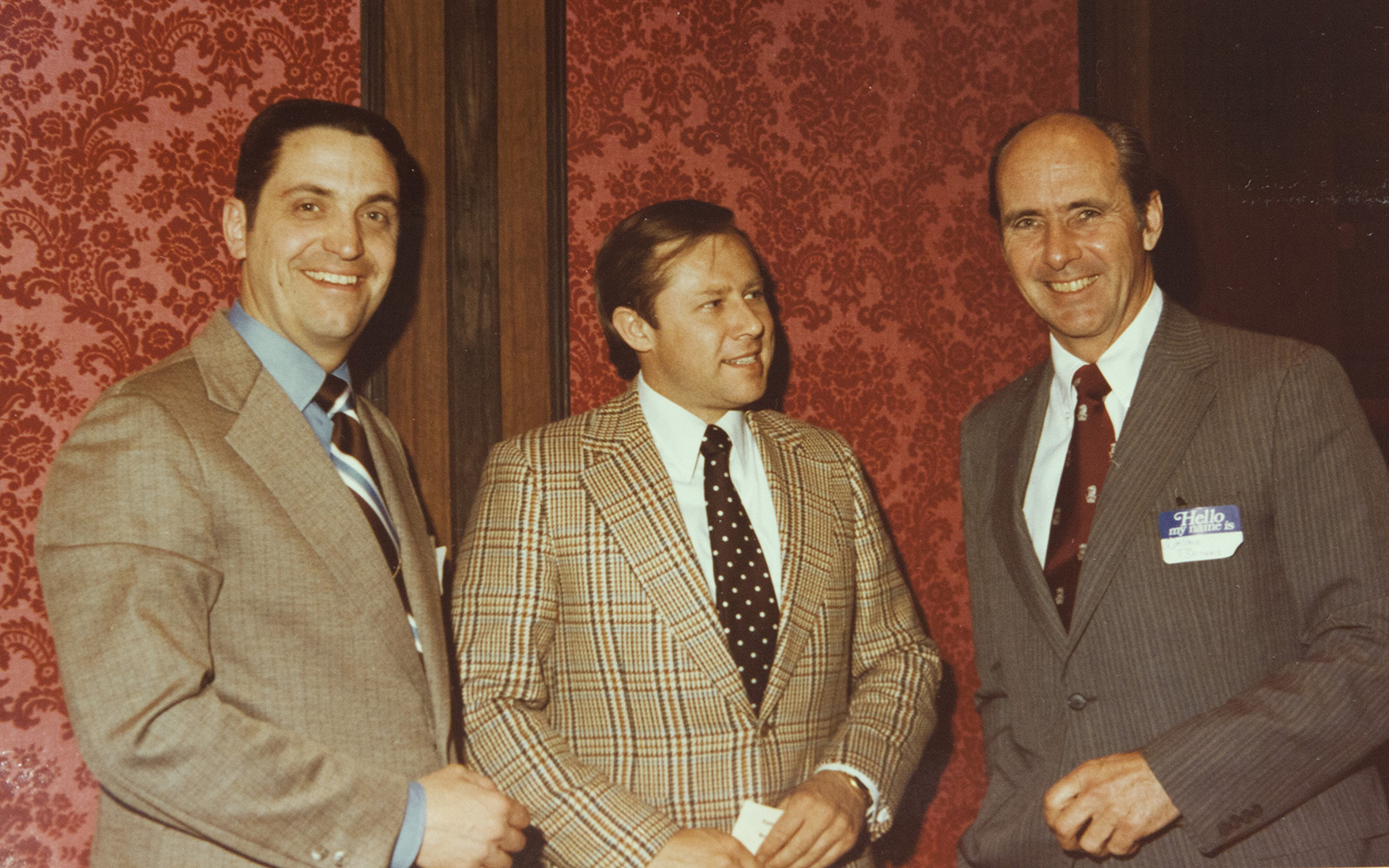 Ronald Patten, Robert Steele, and Wallace Barnes 1977 (UConn School of Business)
