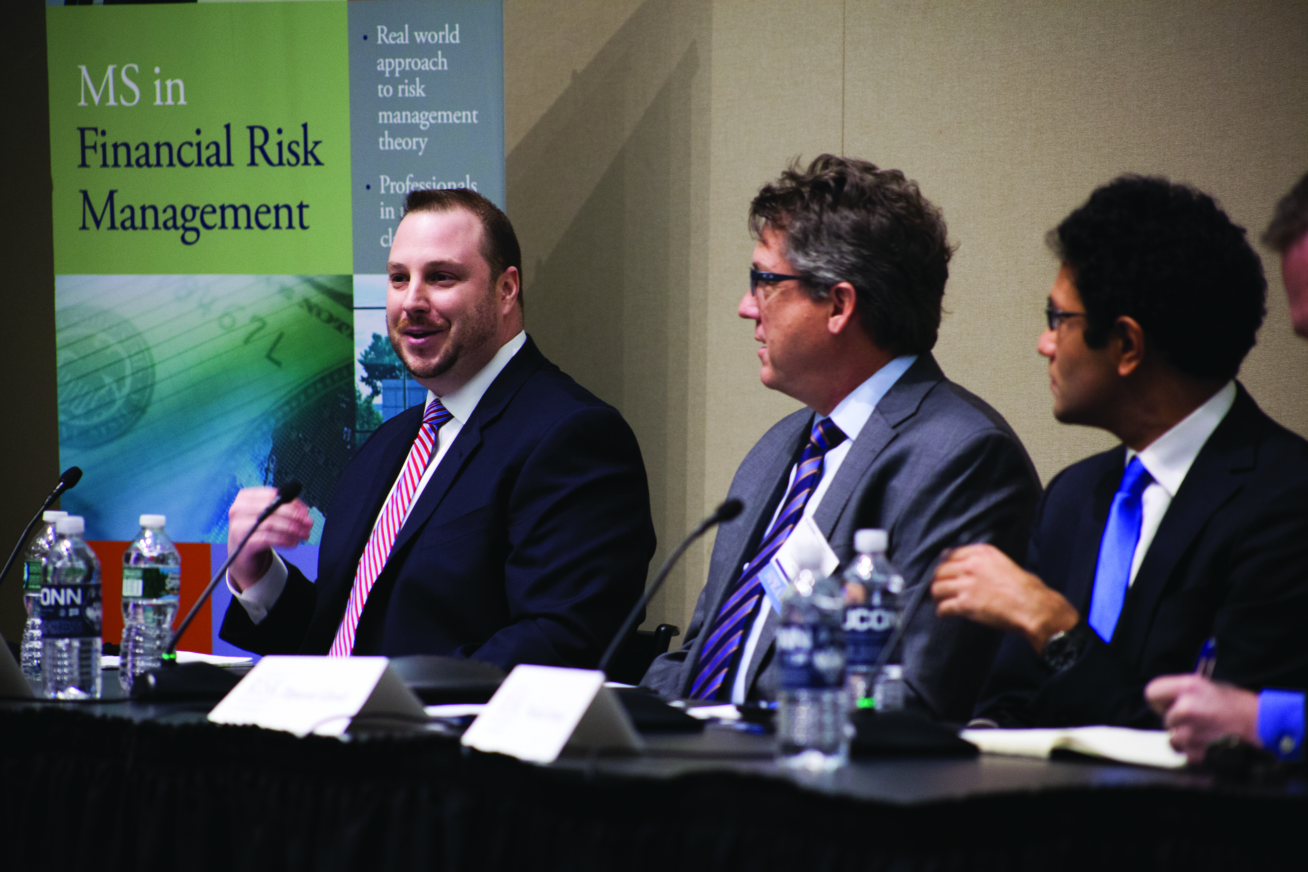 SVP Chief Risk and Chief Credit Officer John Bonora of First County Bank speaks on a panel at the 2015 Connecticut Risk Management Conference, which brings together industry professionals and faculty experts to discuss various aspects of risk.